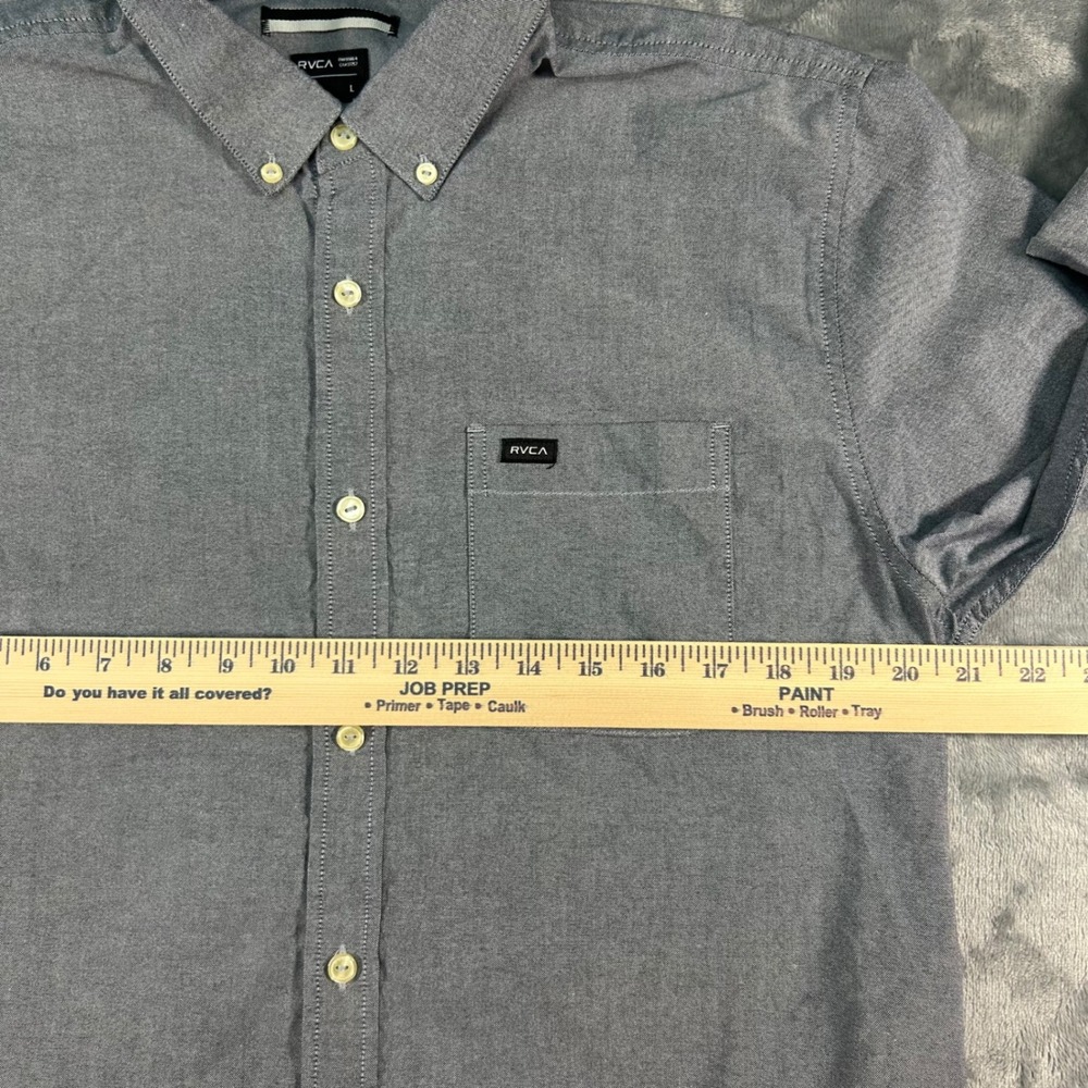 Men's Lighter Sky Blue Button-Up Shirt - Picture 4 of 8
